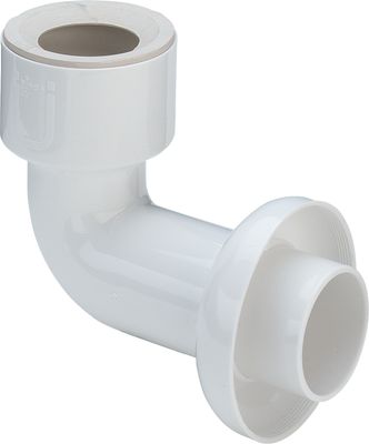 Viega Urinalablaufbogen 50 / 65 mm Anschluss 50 mm Abgang ohne Reinigung, 125 mm, Farbe weiß Bild 2