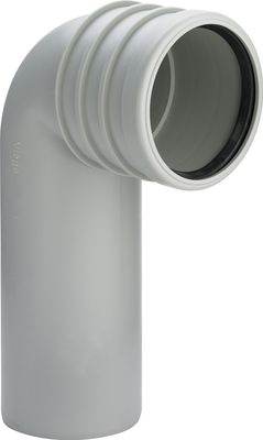 Viega WC Ablaufbogen 3816.1 in Kunststoff, DN 90, Farbe grau Bild 2