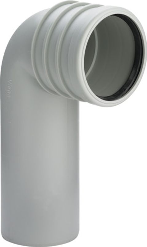 Viega WC Ablaufbogen 3816.1 in Kunststoff, DN 90, Farbe grau Bild 1