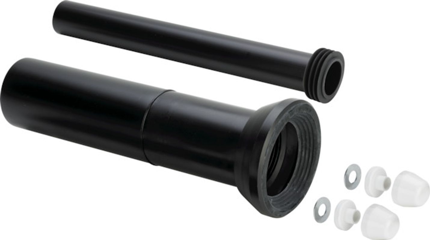 Viega Anschlussset für WC, Kunststoff x 400 mm u.DN, DN 90, Farbe schwarz Bild 1