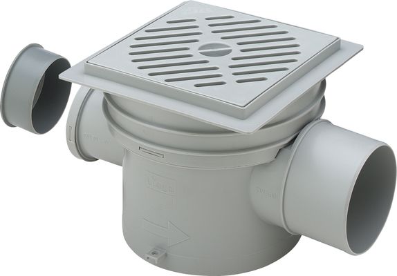 Viega Kellerablauf Optifix 3 4989 x DN 100 Kunststoff, DN 70, Farbe grau Bild 2