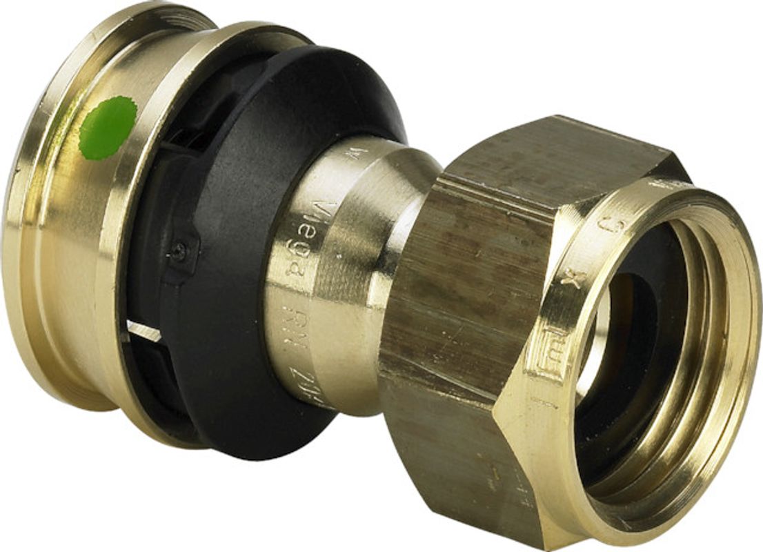 Viega Anschlussverschraubung 32 mm x 1 1/2", flachdichtend Bild 1