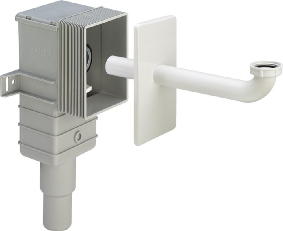 Viega Geruchverschluss 5633.2 in G1 1/4 x Ku weiss RAL 9010, DN 40 / 50, Farbe weiß Bild 1