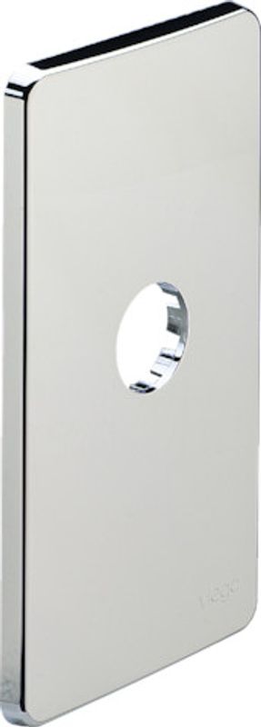 Viega Abdeckplatte in Kunststoff, 195 x 110 mm, Farbe silberfarben Bild 1
