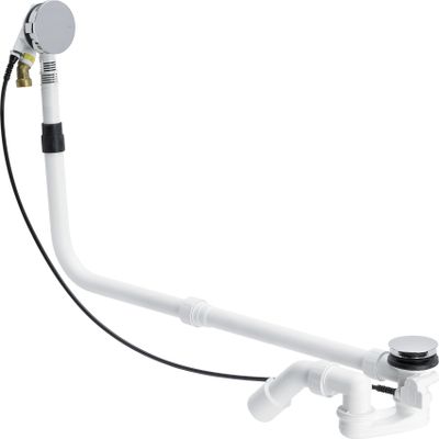 Viega Ab-und Überlauf Multiplex Trio 6161.70 in 1070 mmx verchromt, DN 40 / 50, Farbe chrom Bild 2