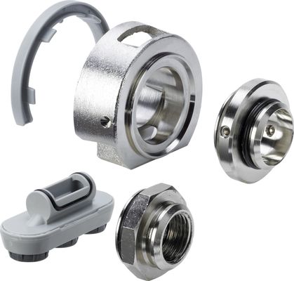 Viega Umrüstset 6161.99 aus Messing matt-vernickelt, Material Messing Bild 2