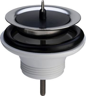 Viega Spültisch Ablaufventil weiss G1 1/2 x, 80 mm, Farbe weiß Bild 2