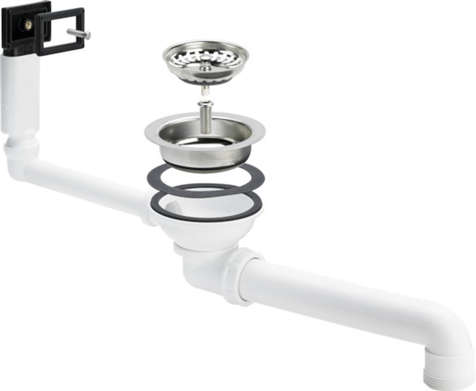 Viega Ablaufventilset 7139.151 in Kunststoff, 114 mm, Farbe weiß Bild 1