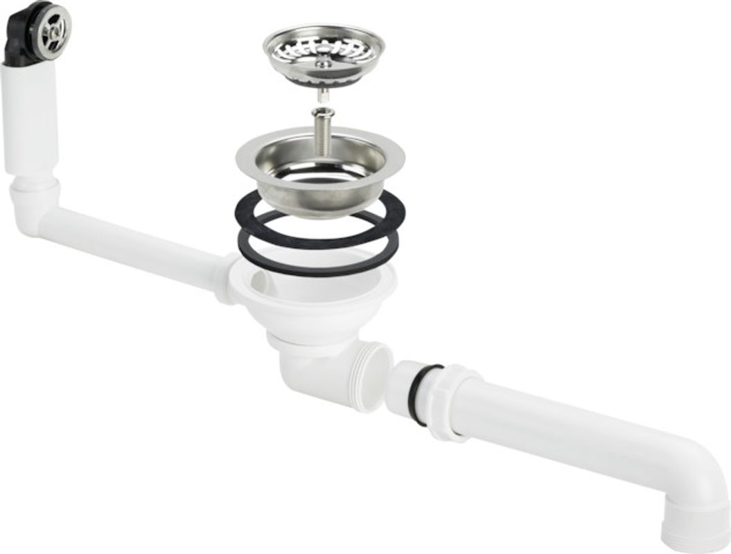 Viega Ablaufventilset 7139.152 in Kunststoff, 114 mm, Farbe weiß Bild 1