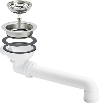 Viega Ablaufventilset Spüle in Kunststoff, 114 mm, Farbe weiß Bild 2