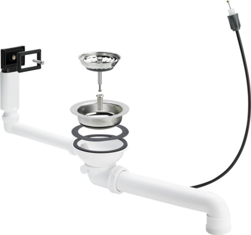 Viega Ablaufventilset 7139.161 in Kunststoff, 114 mm, Farbe weiß Bild 1