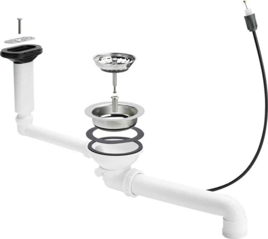 Viega Ablaufventilset 7139.163 in Kunststoff, 114 mm, Farbe weiß Bild 1