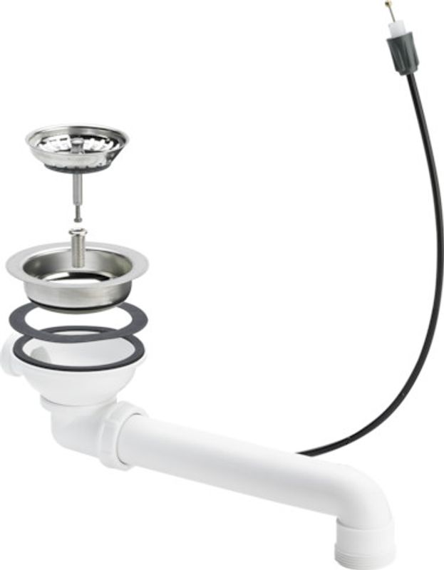 Viega Ablaufventilset 7139.16 in Kunststoff, 114 mm, Farbe weiß Bild 1