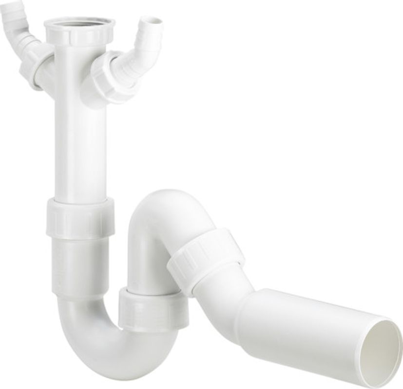 Viega Röhrengeruchverschluss 7985.32 in G1 1/2" x 50 mm Kunststoff weiss, Farbe weiß Bild 1