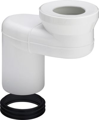 Viega Versprungbogen 8090.1 in Verspr. 120 mm Kunststoff, DN 100, Farbe weiß Bild 2