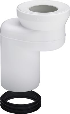 Viega Versprungbogen für Rohrverspr.innerhalb d.Bodenaufb, Kunstst, DN 100 / 60, Farbe weiß Bild 2