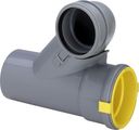 Viega für Prevista Dry WC Element Abzweig für WC-Reihenmontage, höhenreduziert, DN 100 / 90/100, Kunststoff, DN 110 bis 90, Farbe grau Bild 2