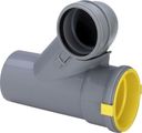 Viega für Prevista Dry WC Element Abzweig für WC-Reihenmontage, höhenreduziert, DN 100 / 90/100, Kunststoff, DN 110 bis 90, Farbe grau Bild 1