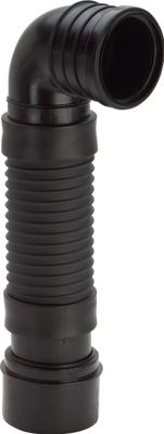 Viega WC Anschlussbogen 90 Grad 8095 in x 380 - 460 mm Kunststoff, DN 100, Farbe schwarz Bild 2