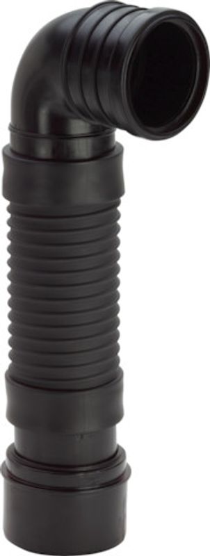 Viega WC Anschlussbogen 90 Grad 8095 in x 380 - 460 mm Kunststoff, DN 100, Farbe schwarz Bild 1