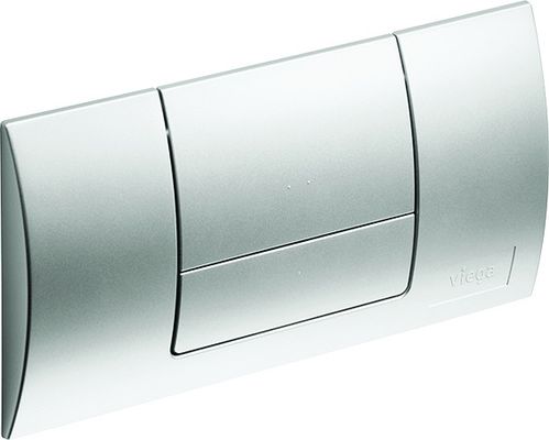 Viega WC Betätigungsplatte Standard 8180.1 in Kunststoff edel, 141 x 271 x 20 mm, Farbe Edelstahl-Optik (silber) Bild 5