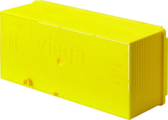 Viega Aufsatzfür Unterputz-Spülkasten, Kunststoff, 243 x 113 x 86,5 mm, Farbe gelb Bild 2