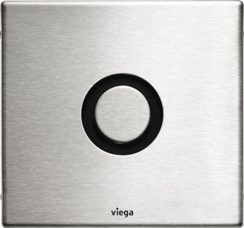 Viega Ausstattungsset Visign for Public 8326.55 in Edelstahl gebürstet, 10 x 150 x 140 mm, Farbe Edelstahl-Optik (silber) Bild 1