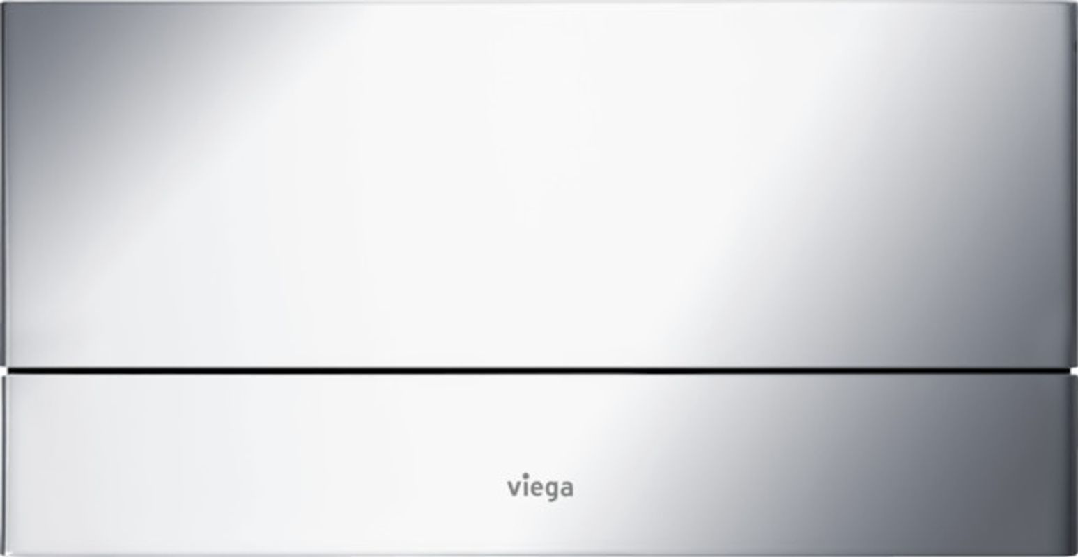 Viega WC Betätigungsplatte Visign for More 101 8351.1 in edel, 140 x 271 x 4 mm, Farbe Edelstahl-Optik (silber) Bild 1