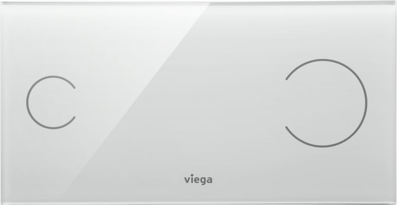 Viega WC Betätigungsplatte Visign for More 100 sensitive, Glas parsol /, Farbe schwarz Bild 3