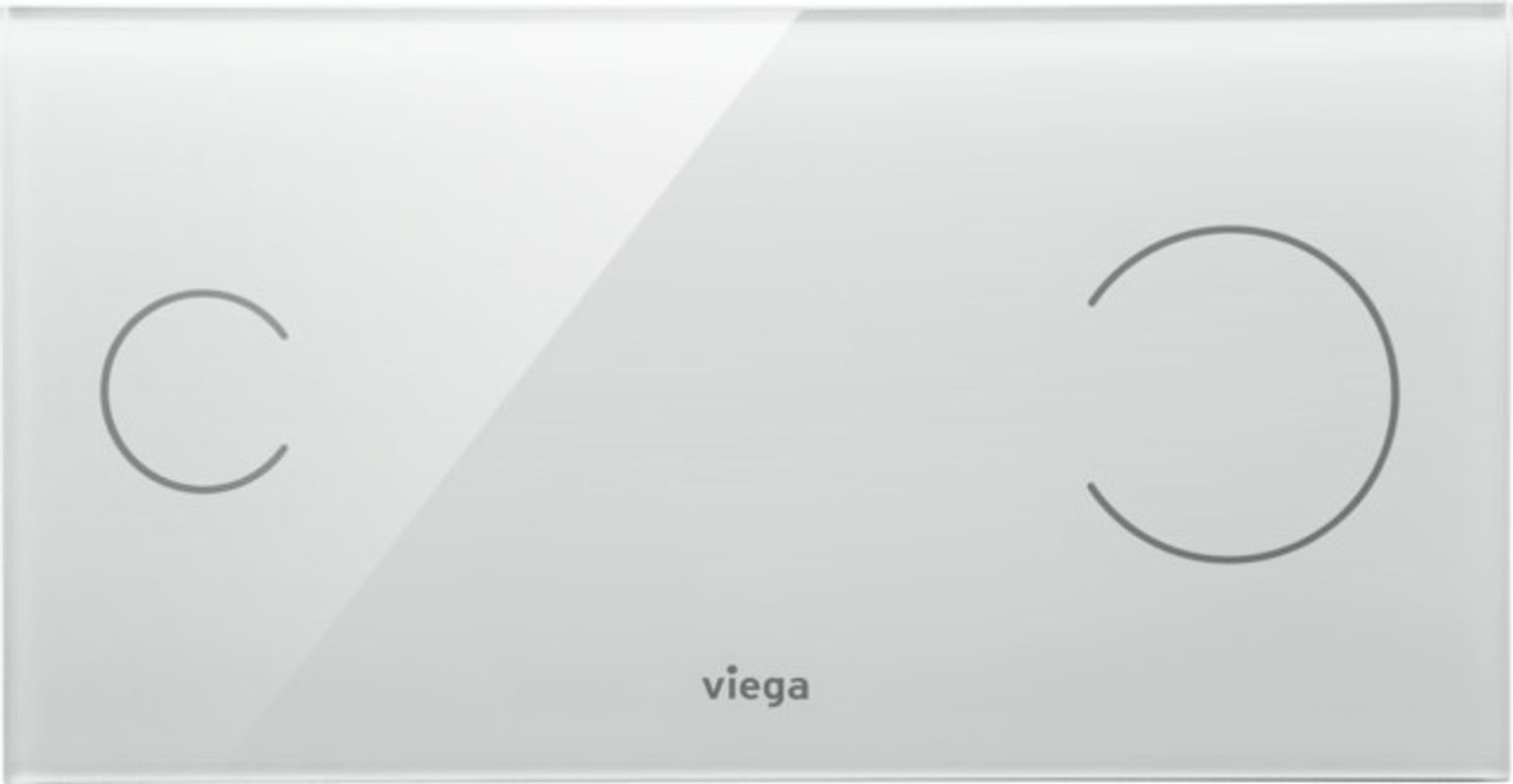 Viega WC Betätigungsplatte Visign for More 100 sensitive, Glas parsol /, Farbe schwarz Bild 1
