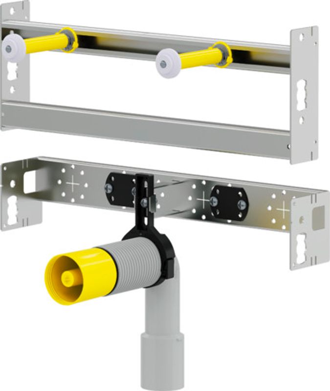 Viega Waschtisch-Modul Prevista Dry Plus, 420 mm Stahl, Farbe grau Bild 1