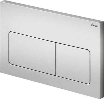 Viega WC Betätigungsplatte VfL 5 8601.1 aus Kunststoff in edel, 130 x 220 x 8 mm, Farbe Edelstahl-Optik (silber) Bild 4