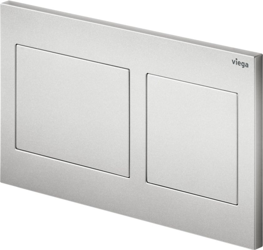 Viega Betätigungsplatte Visign for Style 21, 2-Mengen-Spülung, edel, 130 x 8 x 8 mm, Farbe edelmatt Bild 1