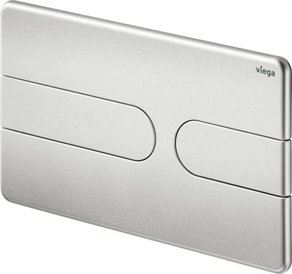 Viega WC Betätigungsplatte VfS 23 8613.1 aus Kunststoff in edel, 130 x 220 x 6 mm, Farbe Edelstahl-Optik (silber) Bild 2