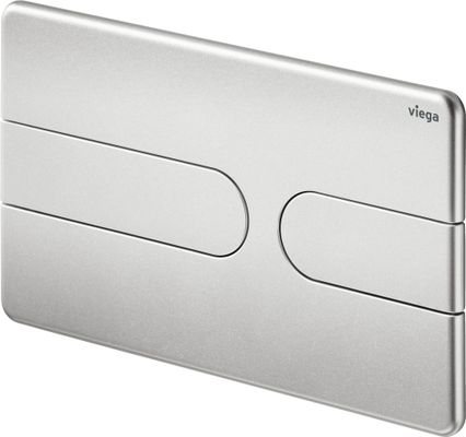 Viega WC Betätigungsplatte VfS 23 8613.1 aus Kunststoff in edel, 130 x 220 x 6 mm, Farbe Edelstahl-Optik (silber) Bild 4
