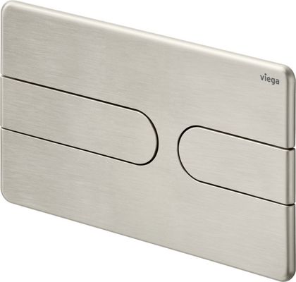 Viega WC Betätigungsplatte VfS 23 8613.1 aus Kunststoff in edelstahlfarben, 130 x 220 x 6 mm, Farbe Edelstahl-Optik (silber) Bild 2