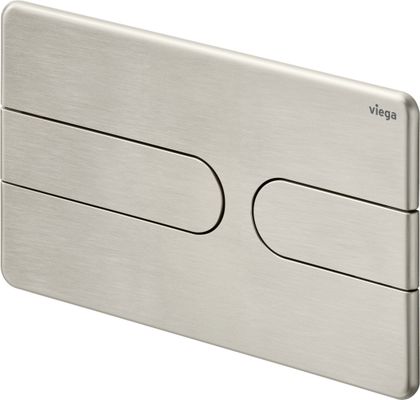 Viega WC Betätigungsplatte VfS 23 8613.1 aus Kunststoff in edelstahlfarben, 130 x 220 x 6 mm, Farbe Edelstahl-Optik (silber) Bild 4