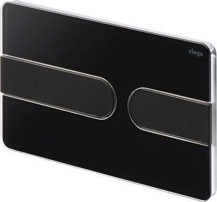 Viega WC Betätigungsplatte VfS 23 8613.1 Acryl tiefschwarz / tief, 130 x 220 x 6 mm, Farbe schwarz Bild 4
