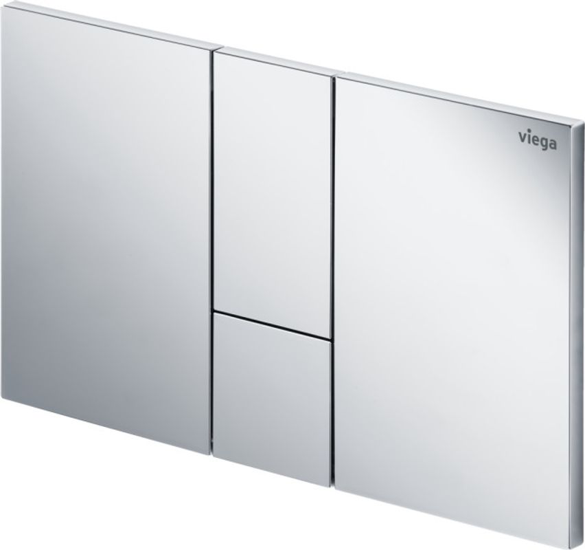 Viega WC Betätigungsplatte VfS 24 8614.1 aus Kunststoff in Metallfarbe Bild 1