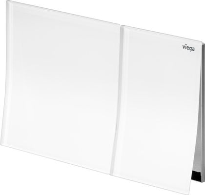 Viega Betätigungsplatte Visign for More 200, 2-Mengenspülung, Glas, 135 x 28 x 28 mm, Farbe weiß Bild 4