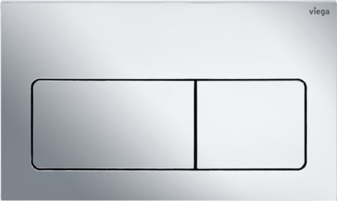 Viega WC Betätigungsplatte VfL 5 8601.1 aus Kunststoff in verchromt, 130 x 220 x 8 mm, Farbe chrom Bild 2