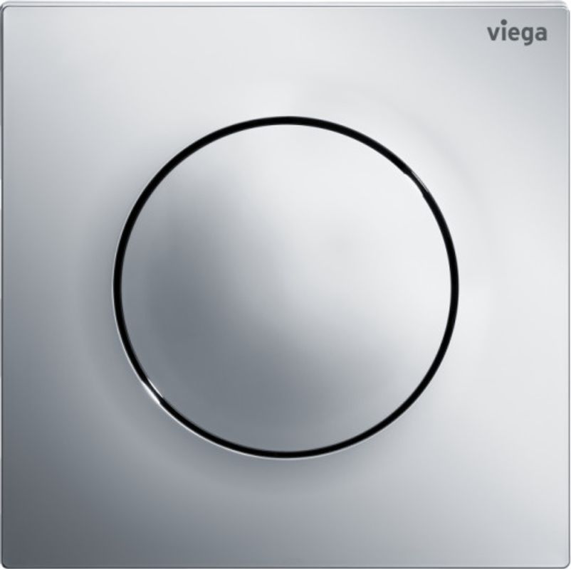Viega Urinal Betätigungsplatte VfS 20 8610.2 aus Kunststoff in verchromt, 130 x 130 x 8 mm, Farbe chrom Bild 1
