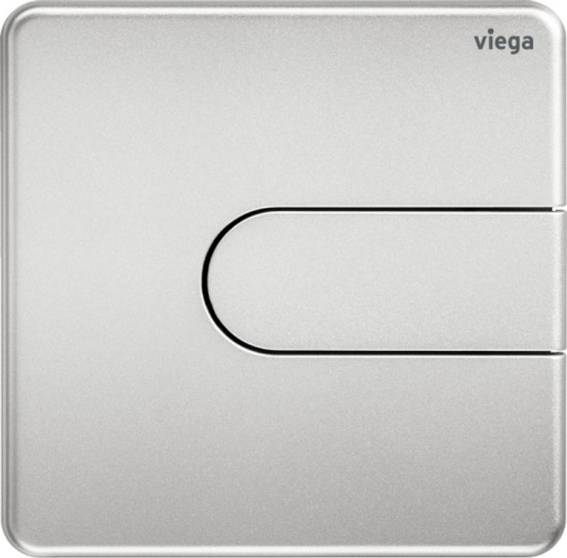Viega Urinal Betätigungsplatte VfS 23 8613.2 aus Kunststoff in edel, 130 x 130 x 6 mm, Farbe Edelstahl-Optik (silber) Bild 1