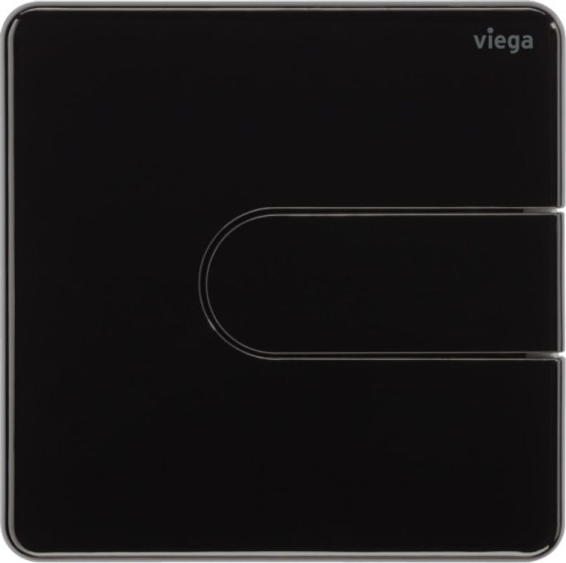 Viega Urinal Betätigungsplatte VfS 23 8613.2 aus Kunststoff in, 130 x 130 x 6 mm, Farbe tiefschwarz Bild 1
