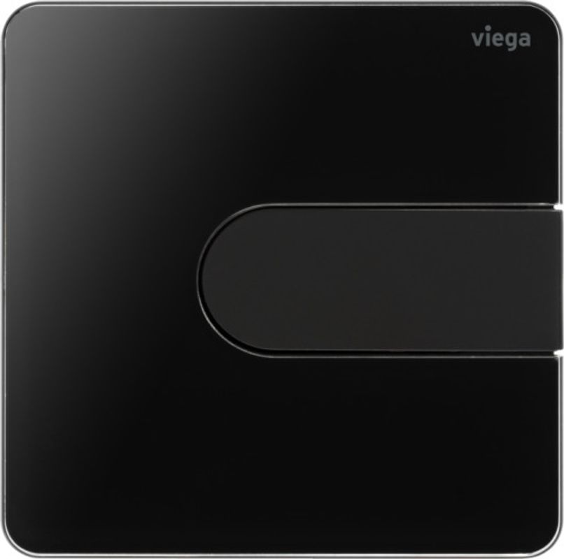 Viega Urinal Betätigungsplatte VfS 23 8613.2 Acryl tiefschwarz /, 130 x 130 x 6 mm, Farbe tiefschwarz Bild 1