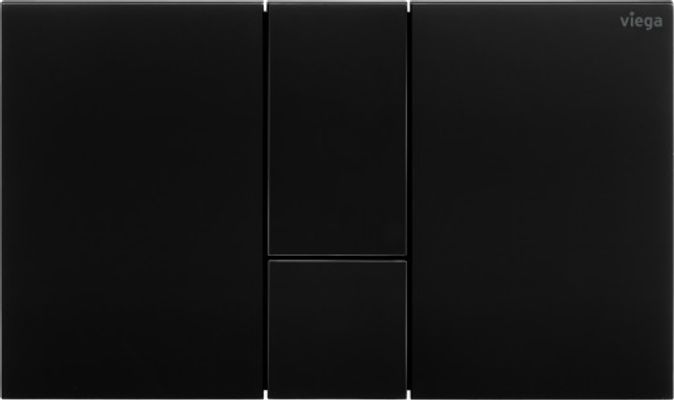 Viega Betätigungsplatte Visign for Style 24, 2-Mengen-Spülung, 130 x 6 x 8 mm, Farbe tiefschwarz Bild 2