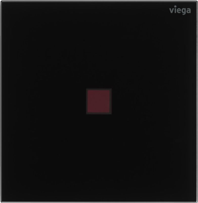 Viega Urinal Betätigungsplatte VfM 200 8620.2 aus Glas in, 130 x 226 x 8 mm, Farbe tiefschwarz Bild 1