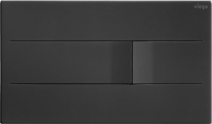 Viega WC Betätigungsplatte Visign for More 201 8621.1 Edelstahl, 130 x 220 x 3 mm, Farbe schwarz Bild 2