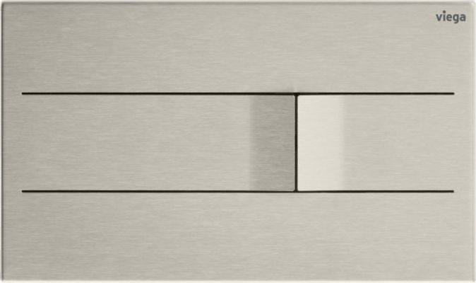 Viega WC Betätigungsplatte Visign for More 201 8621.1 Edelstahl gebürstet, 130 x 220 x 3 mm, Farbe Edelstahl-Optik (silber) Bild 2