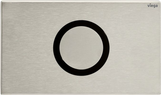 Viega WC Betätigungsplatte VfP 12 8635.1 aus Edelstahl gebürstet, 130 x 220 x 11 mm, Farbe silber Bild 2